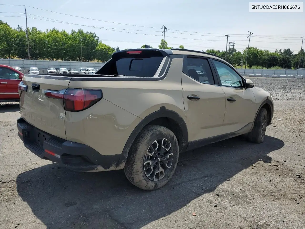 2024 Hyundai Santa Cruz Sel VIN: 5NTJCDAE3RH086676 Lot: 62397765