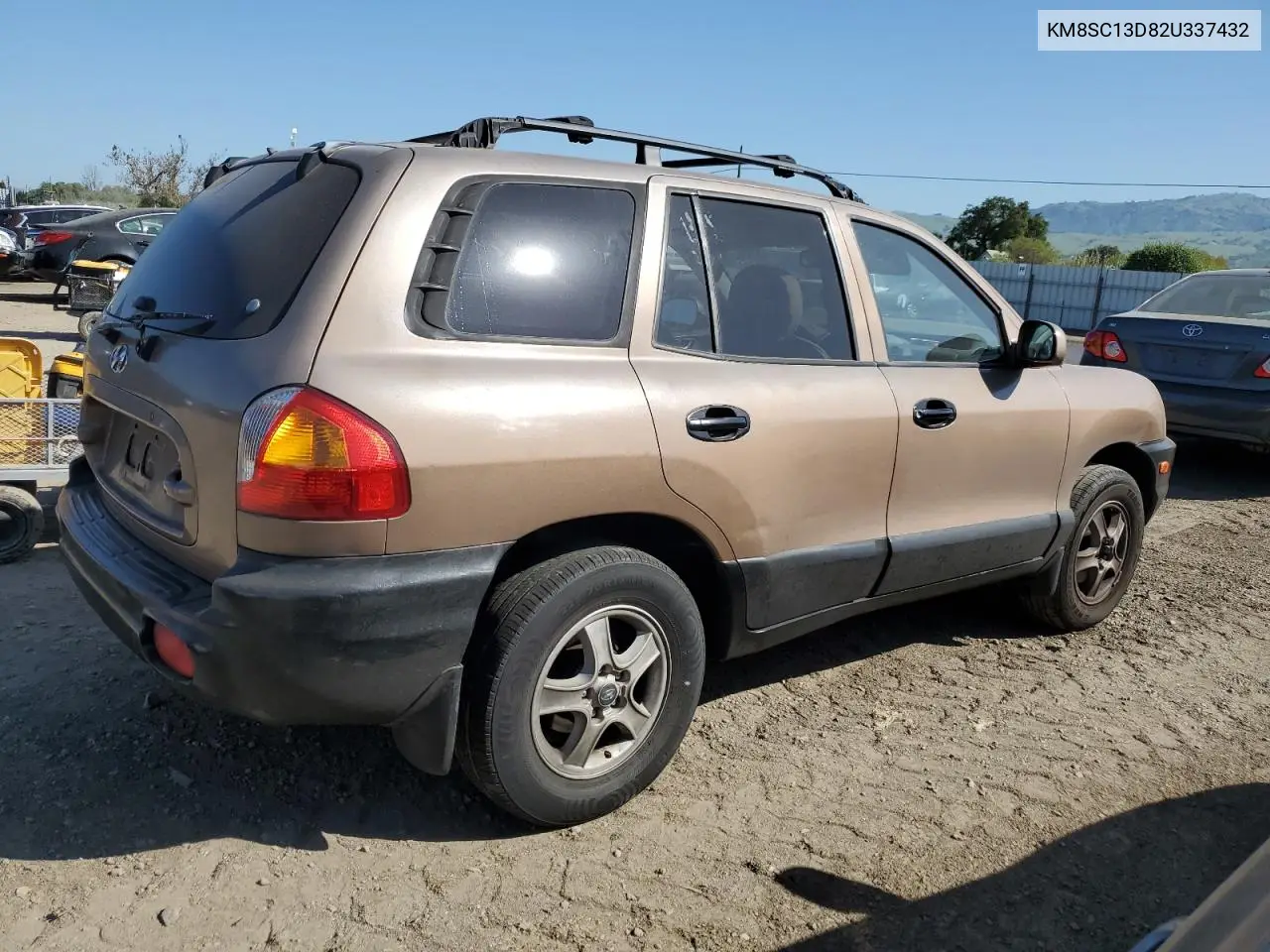 2002 Hyundai Santa Fe Gls VIN: KM8SC13D82U337432 Lot: 52958435