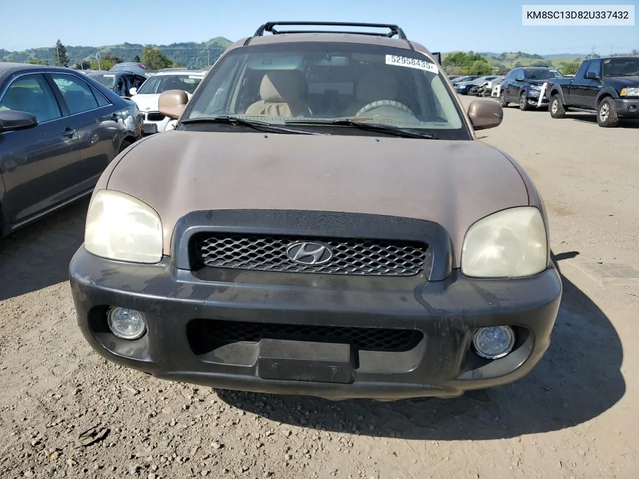 2002 Hyundai Santa Fe Gls VIN: KM8SC13D82U337432 Lot: 52958435