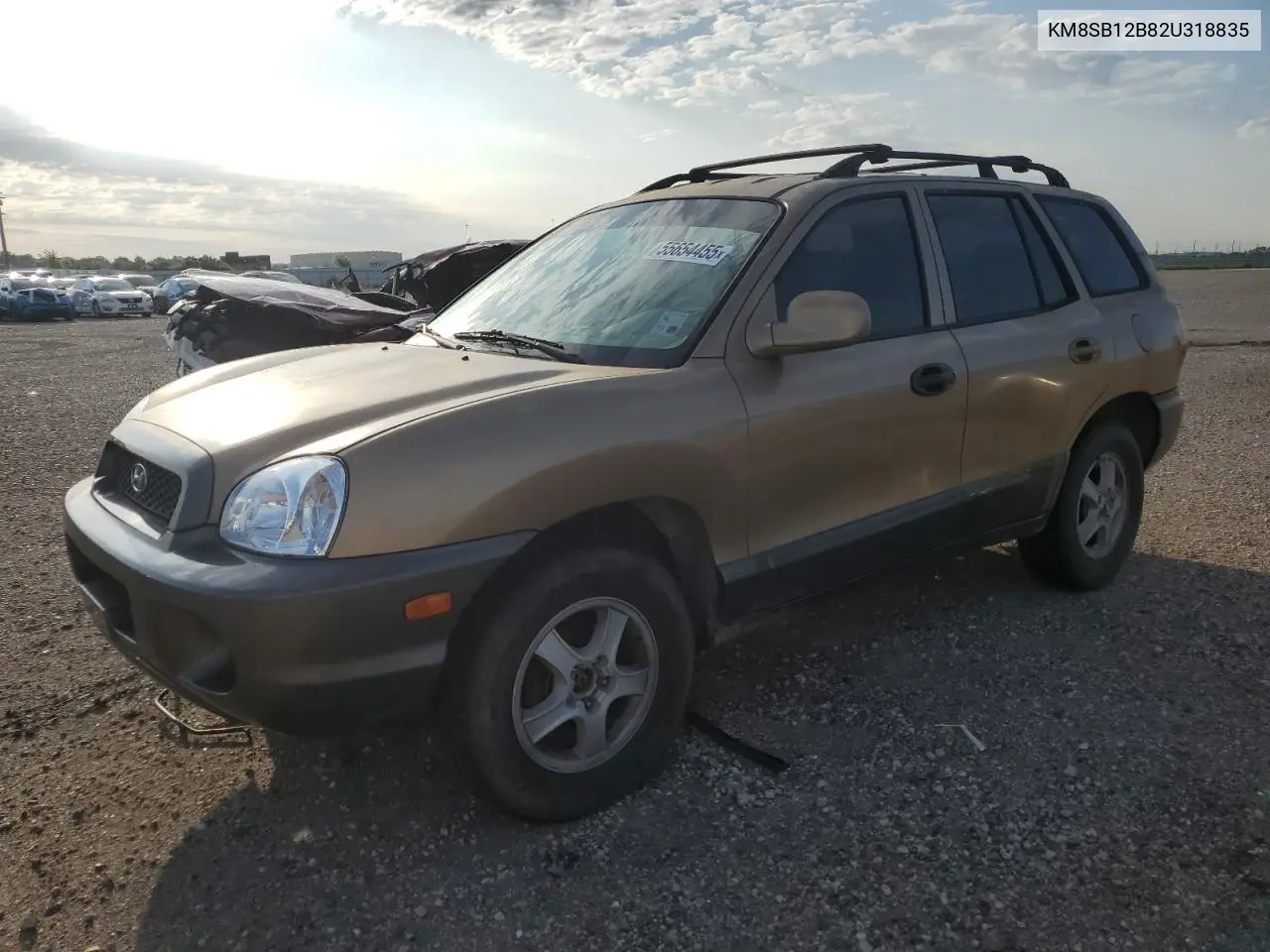 2002 Hyundai Santa Fe Gl VIN: KM8SB12B82U318835 Lot: 55654455