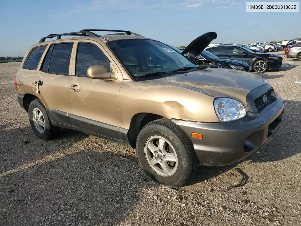 2002 Hyundai Santa Fe Gl VIN: KM8SB12B82U318835 Lot: 55654455