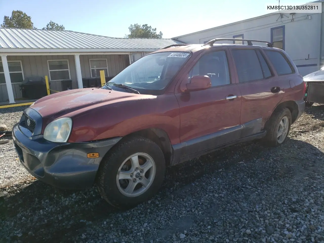 2003 Hyundai Santa Fe Gls VIN: KM8SC13D13U352811 Lot: 49345065