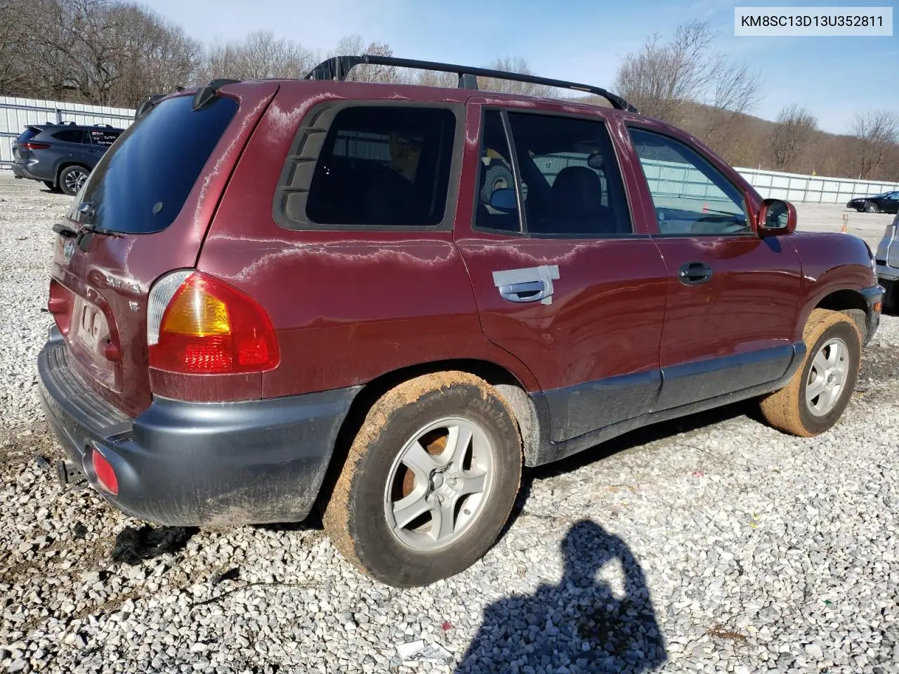 2003 Hyundai Santa Fe Gls VIN: KM8SC13D13U352811 Lot: 49345065