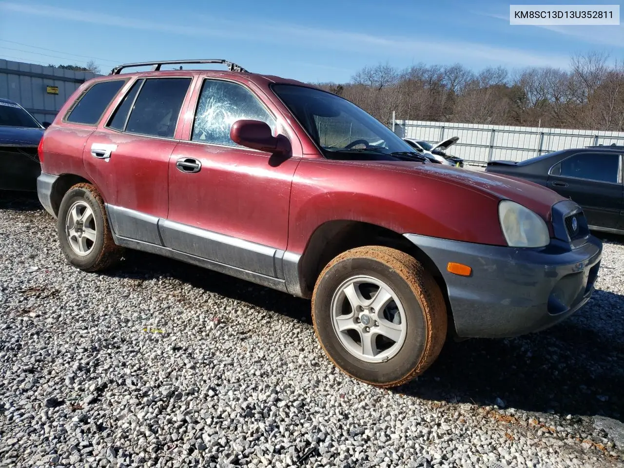 2003 Hyundai Santa Fe Gls VIN: KM8SC13D13U352811 Lot: 49345065