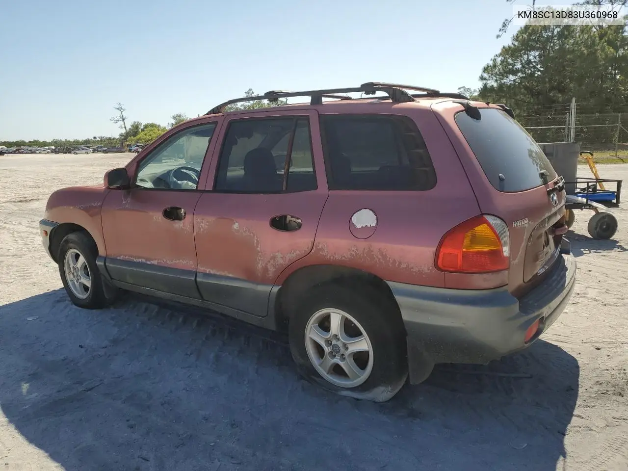 2003 Hyundai Santa Fe Gls VIN: KM8SC13D83U360968 Lot: 53498855