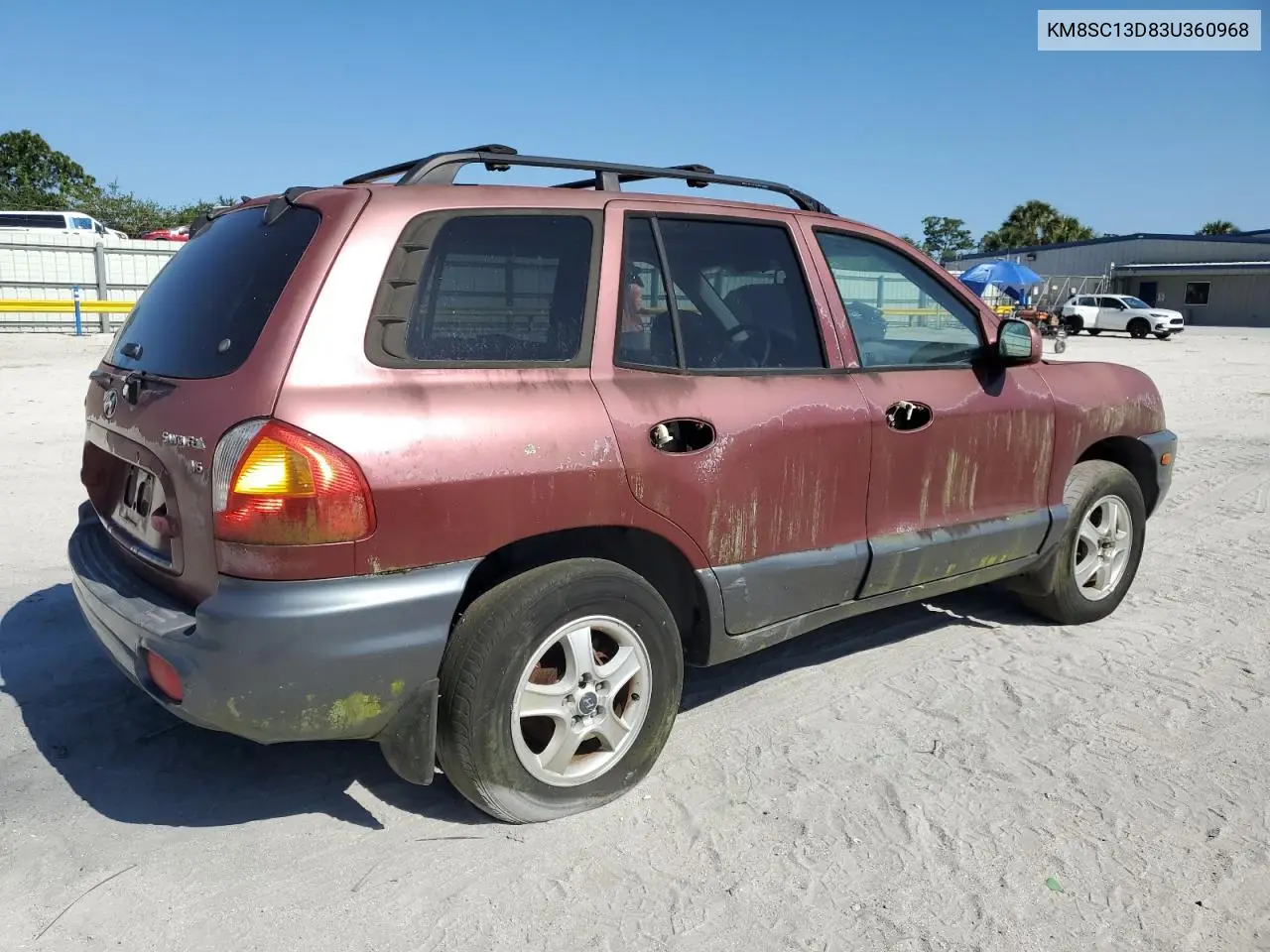 2003 Hyundai Santa Fe Gls VIN: KM8SC13D83U360968 Lot: 53498855