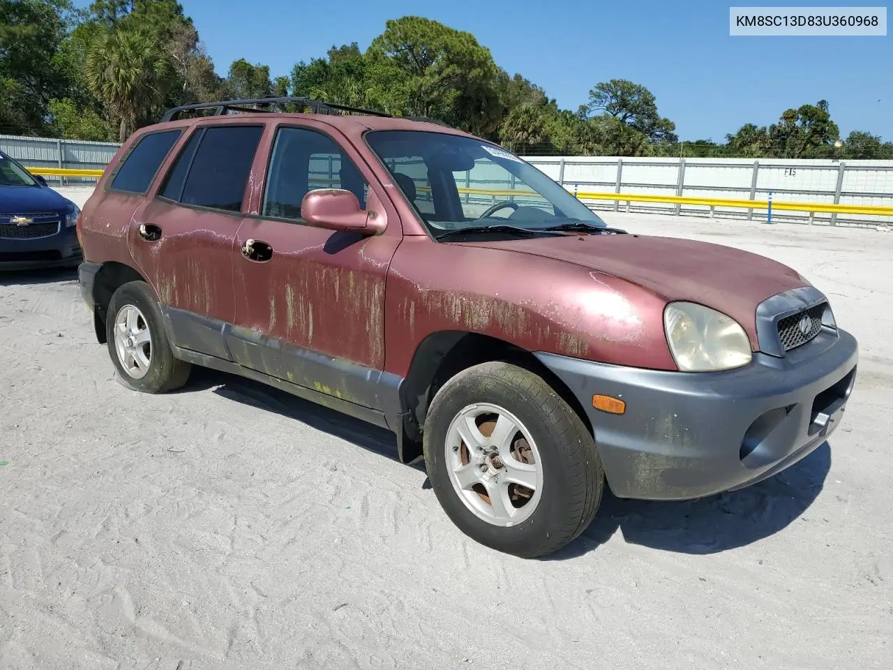 2003 Hyundai Santa Fe Gls VIN: KM8SC13D83U360968 Lot: 53498855