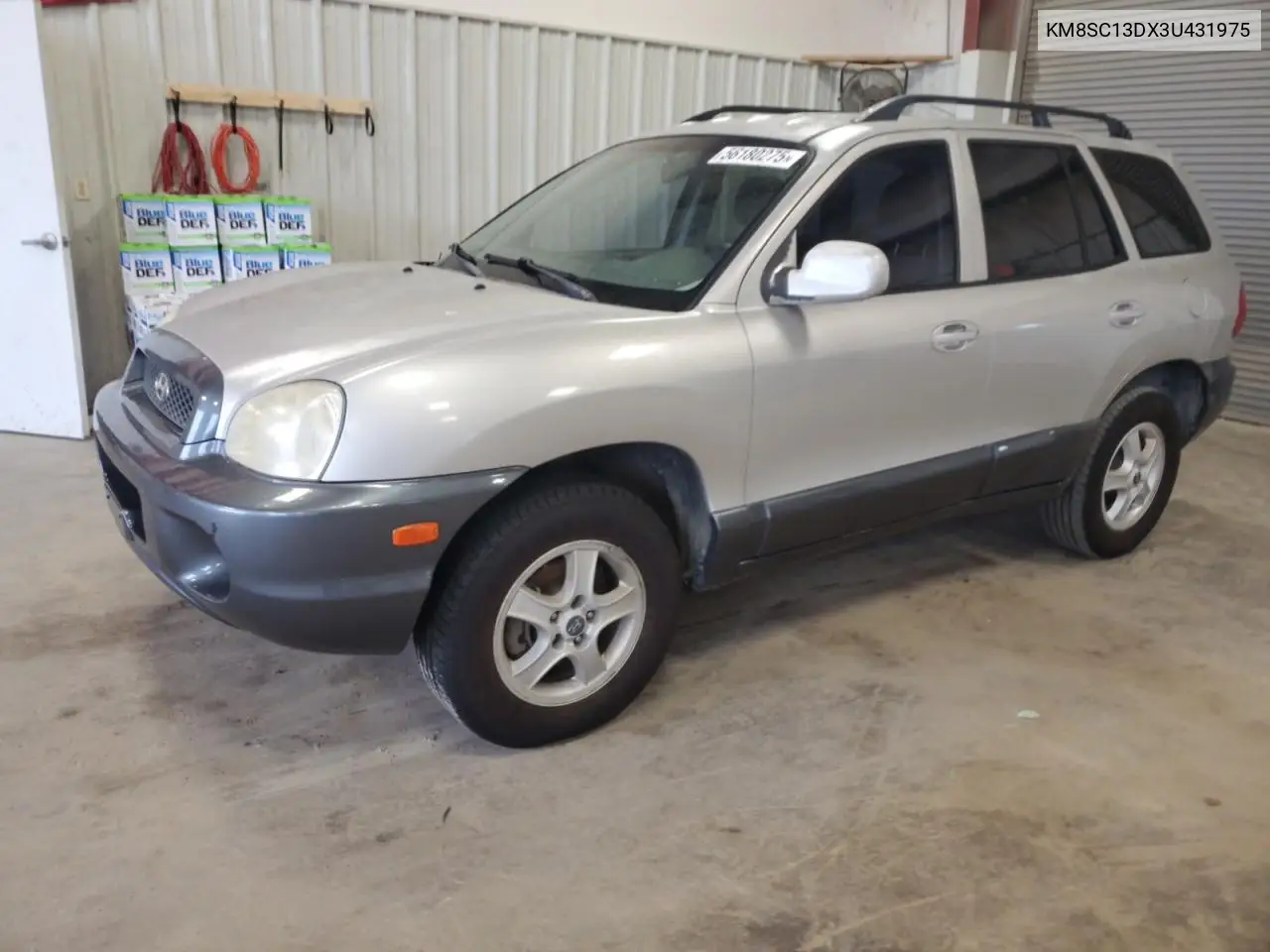 2003 Hyundai Santa Fe Gls VIN: KM8SC13DX3U431975 Lot: 56180275