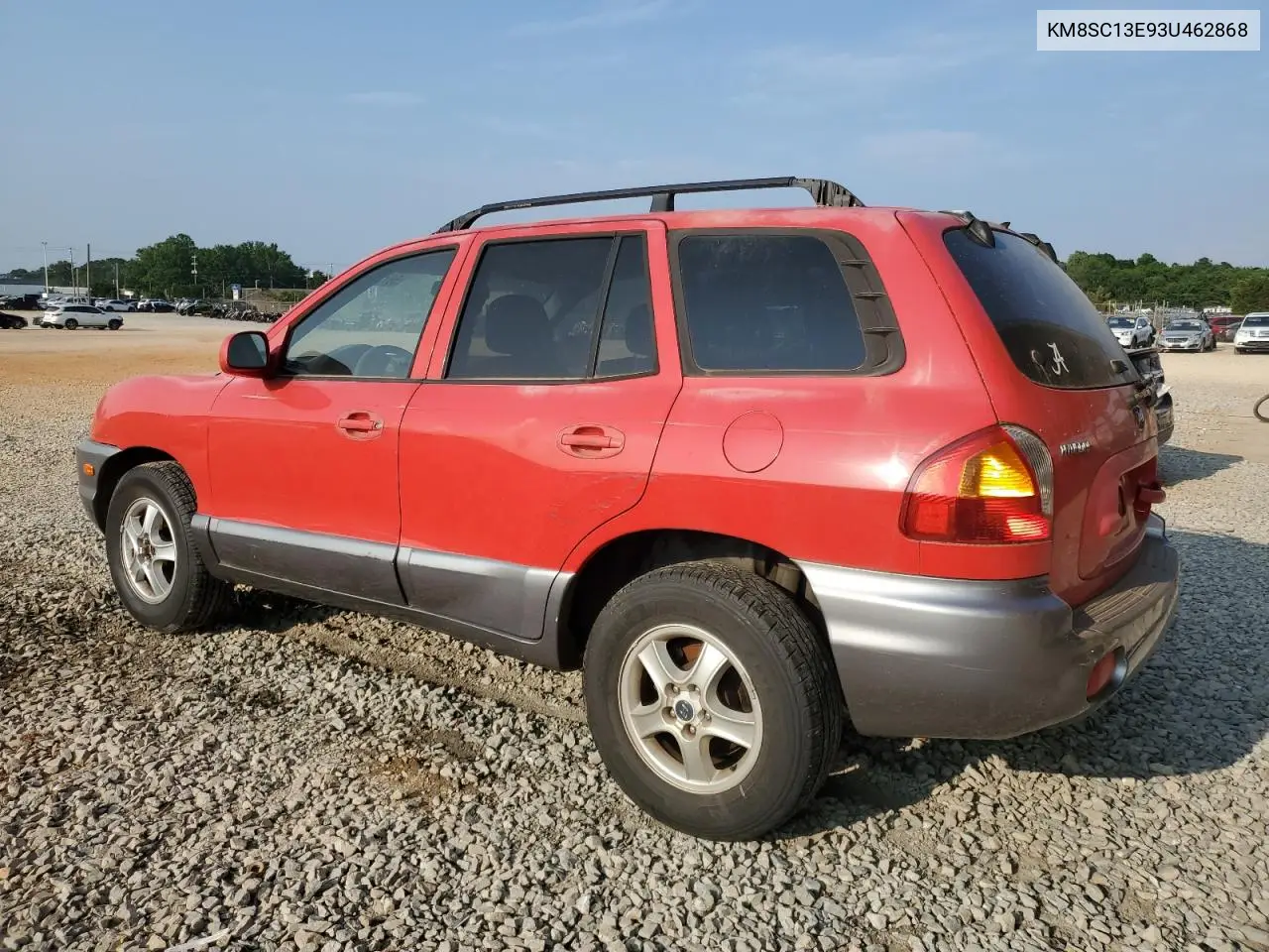 2003 Hyundai Santa Fe Gls VIN: KM8SC13E93U462868 Lot: 59772985