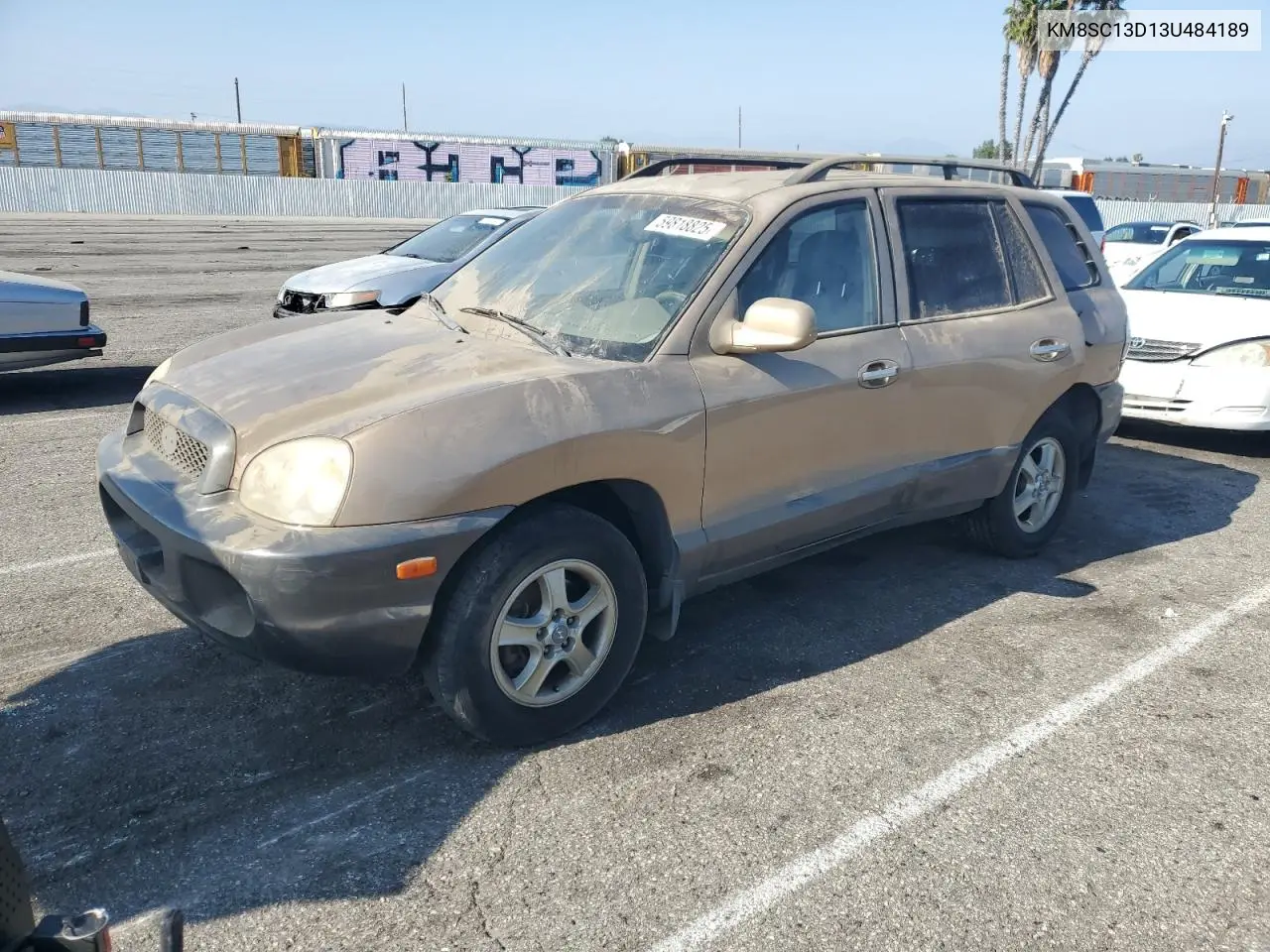 2003 Hyundai Santa Fe Gls VIN: KM8SC13D13U484189 Lot: 59818825