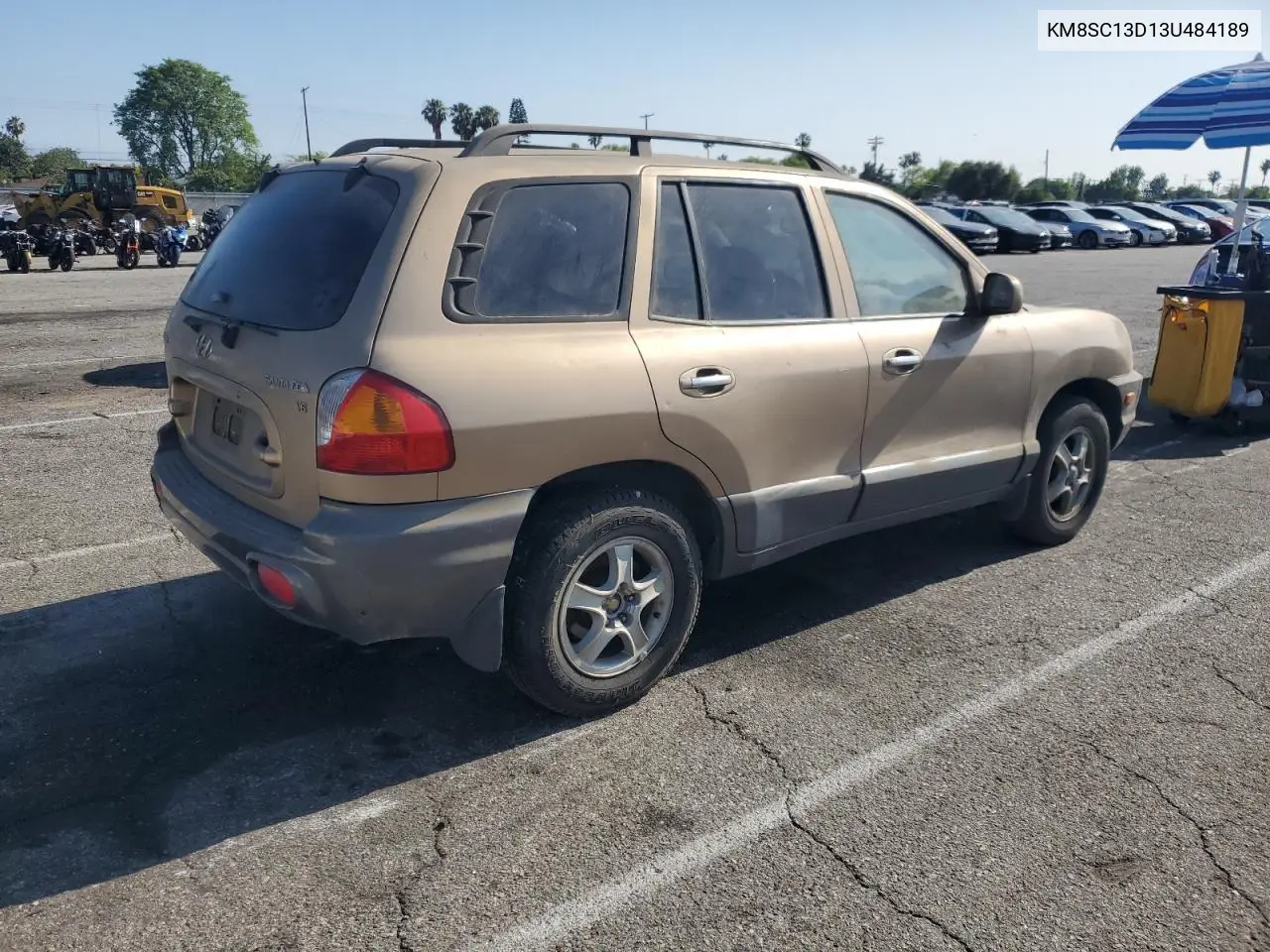 2003 Hyundai Santa Fe Gls VIN: KM8SC13D13U484189 Lot: 59818825
