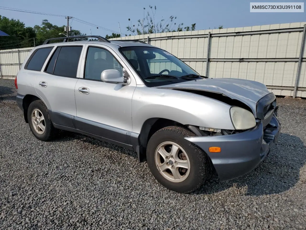 2003 Hyundai Santa Fe Gls VIN: KM8SC73DX3U391108 Lot: 60356315