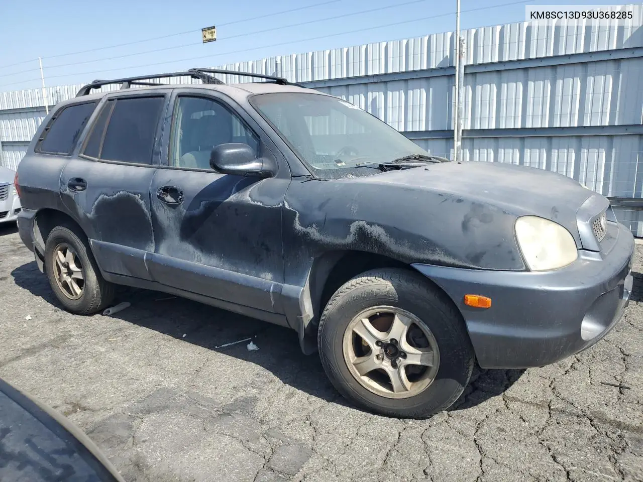 2003 Hyundai Santa Fe Gls VIN: KM8SC13D93U368285 Lot: 62008835