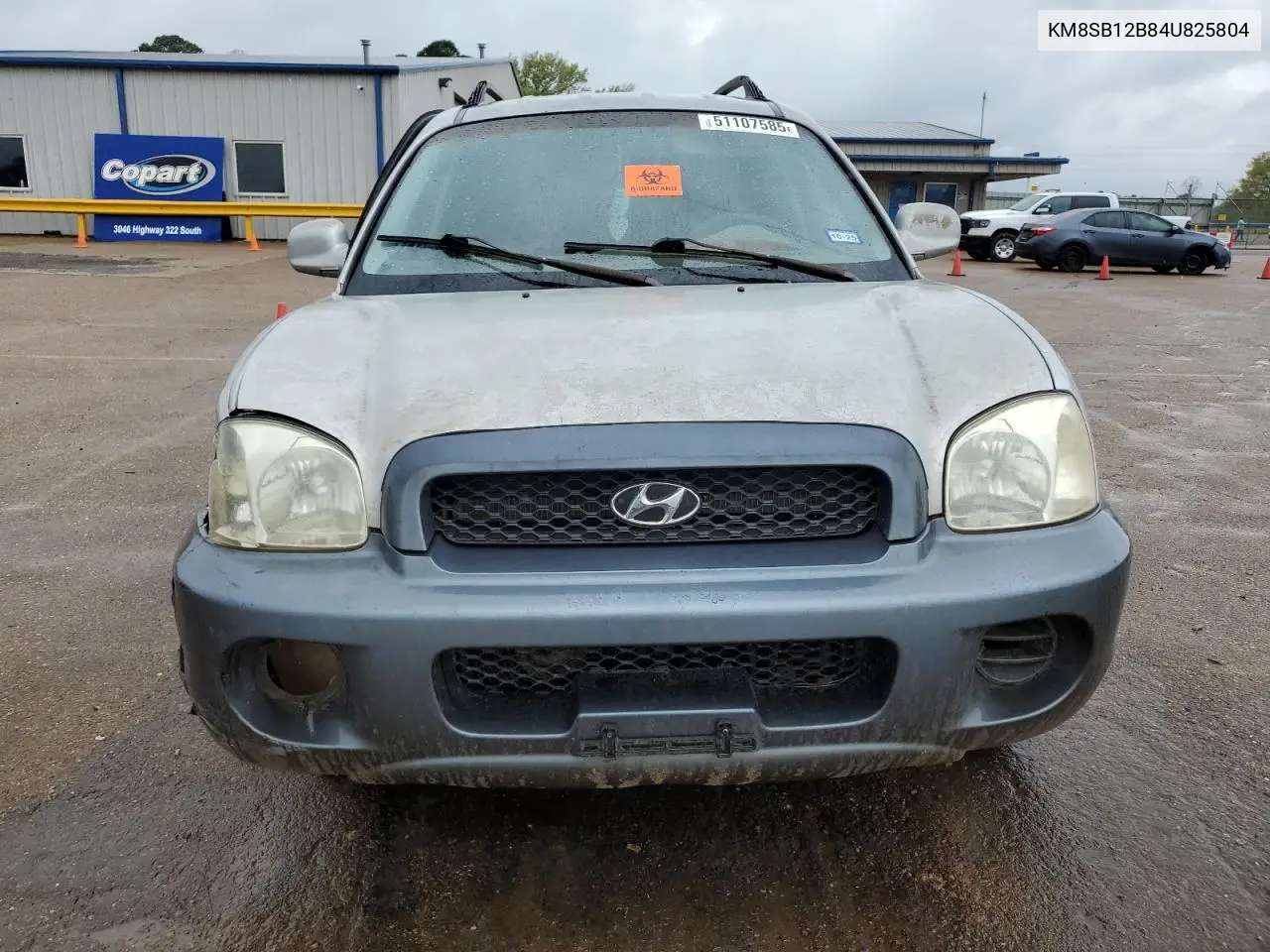 2004 Hyundai Santa Fe Gl VIN: KM8SB12B84U825804 Lot: 51107585
