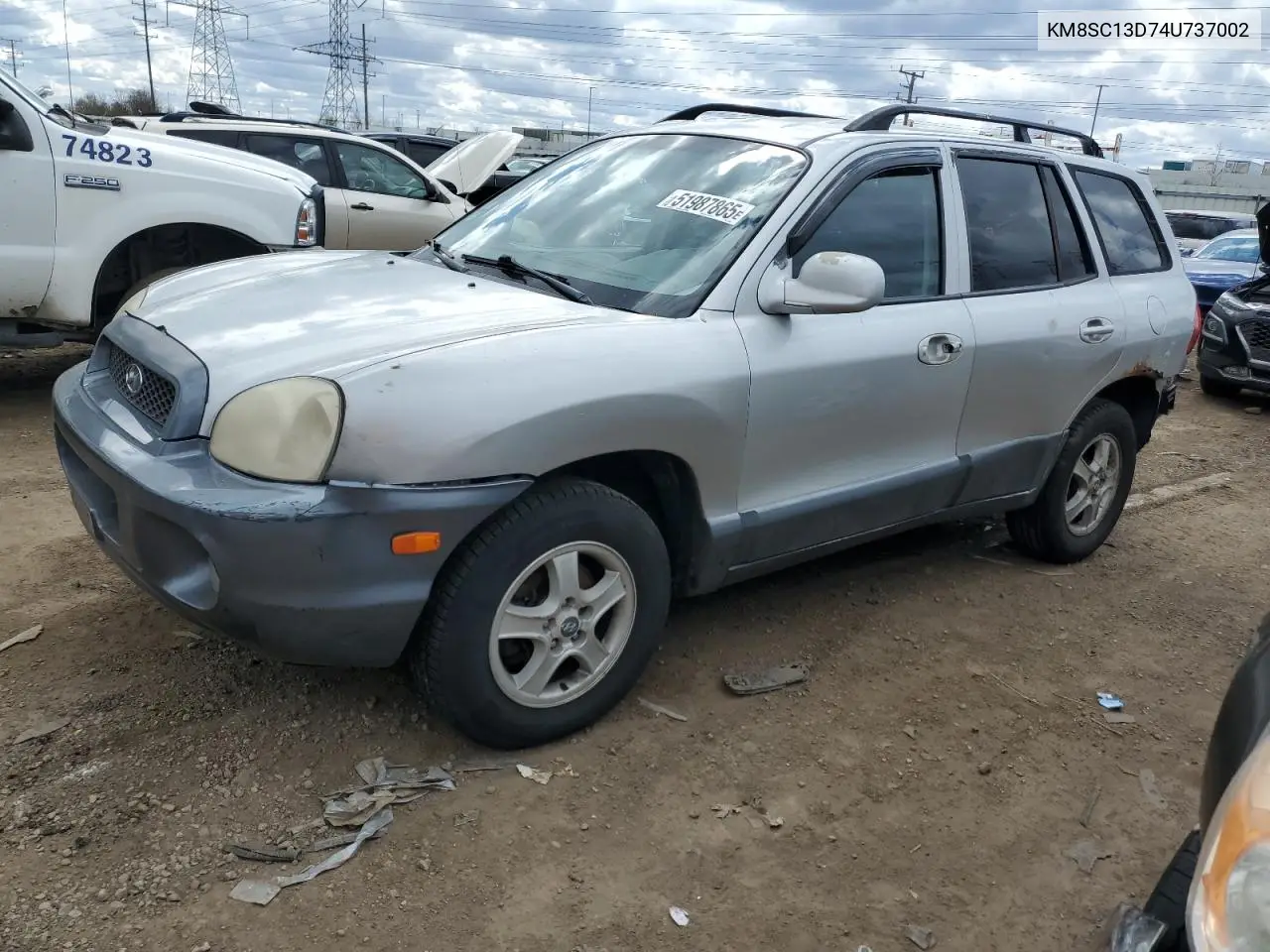 2004 Hyundai Santa Fe Gls VIN: KM8SC13D74U737002 Lot: 51987865