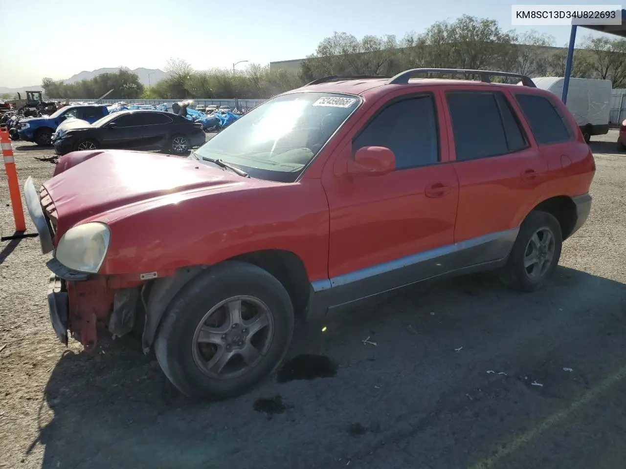 2004 Hyundai Santa Fe Gls VIN: KM8SC13D34U822693 Lot: 52459065