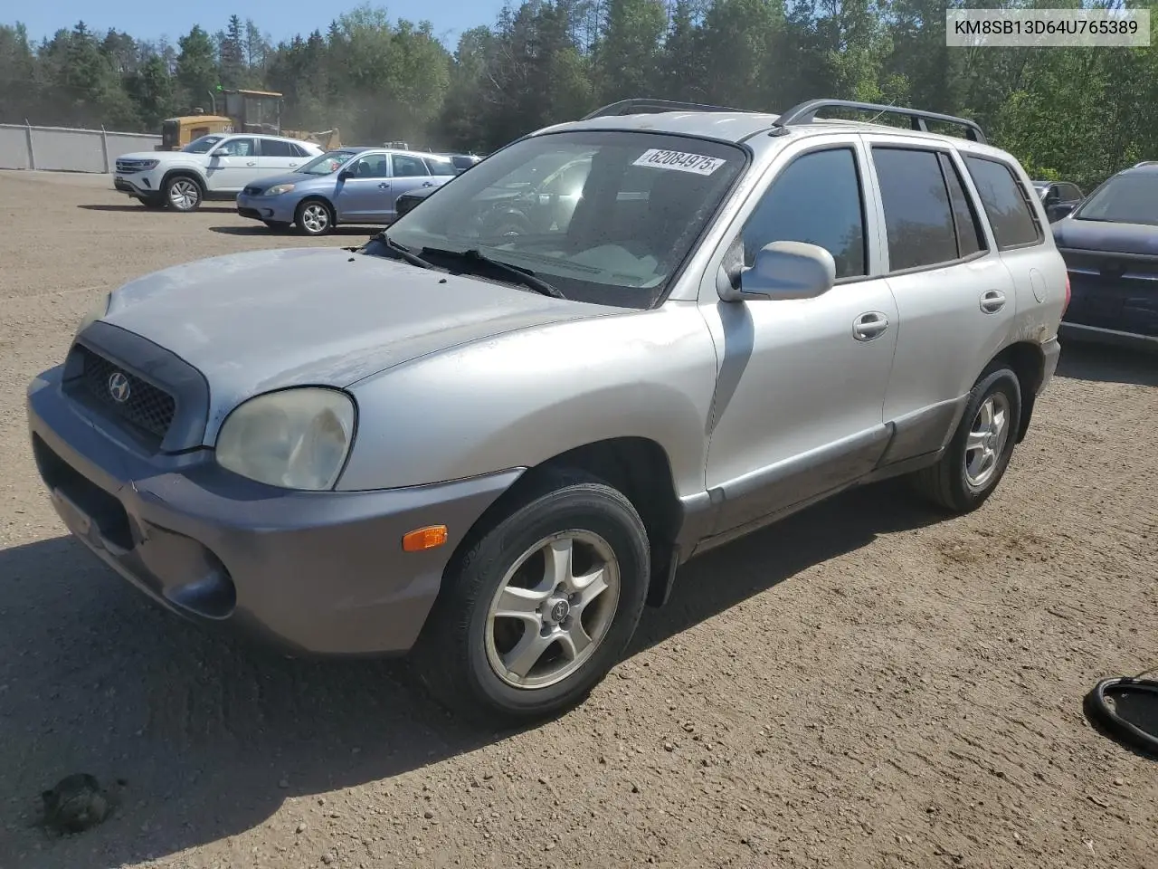 2004 Hyundai Santa Fe VIN: KM8SB13D64U765389 Lot: 62084975