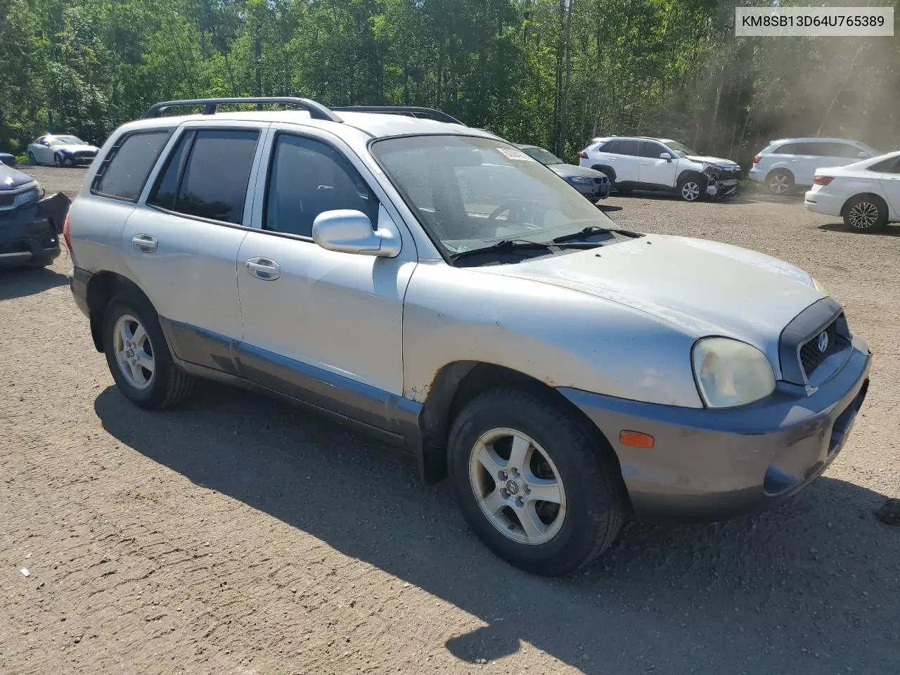 2004 Hyundai Santa Fe VIN: KM8SB13D64U765389 Lot: 62084975
