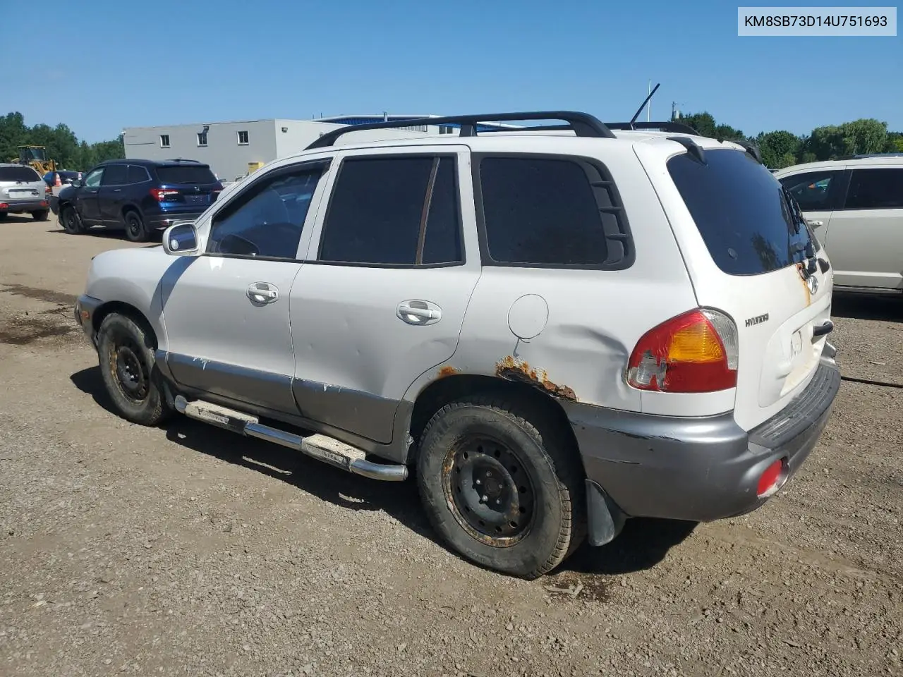 2004 Hyundai Santa Fe VIN: KM8SB73D14U751693 Lot: 62172415