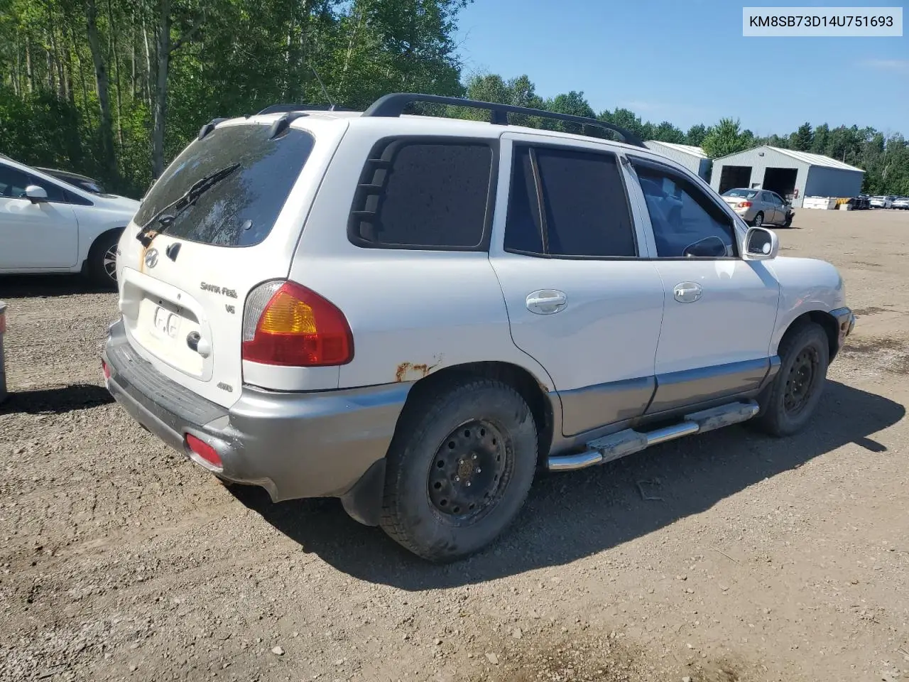 2004 Hyundai Santa Fe VIN: KM8SB73D14U751693 Lot: 62172415