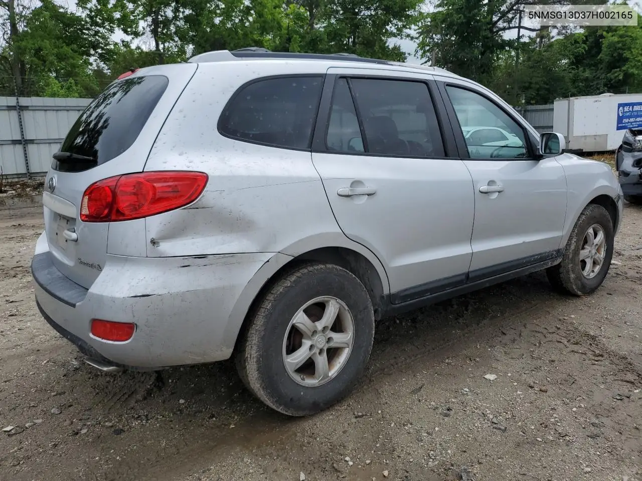 2007 Hyundai Santa Fe Gls VIN: 5NMSG13D37H002165 Lot: 56781115