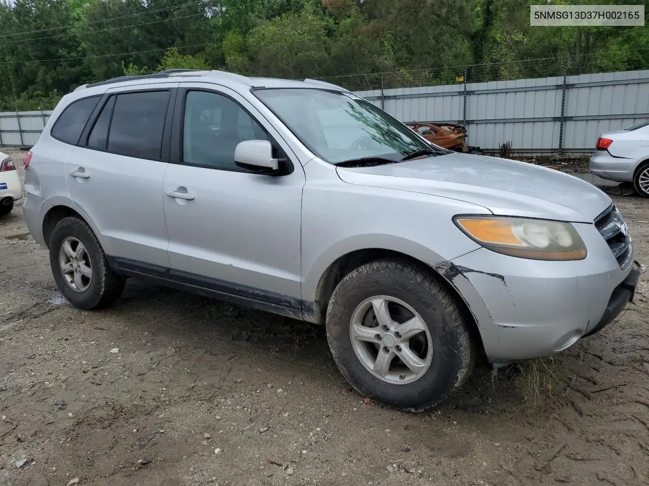 2007 Hyundai Santa Fe Gls VIN: 5NMSG13D37H002165 Lot: 56781115