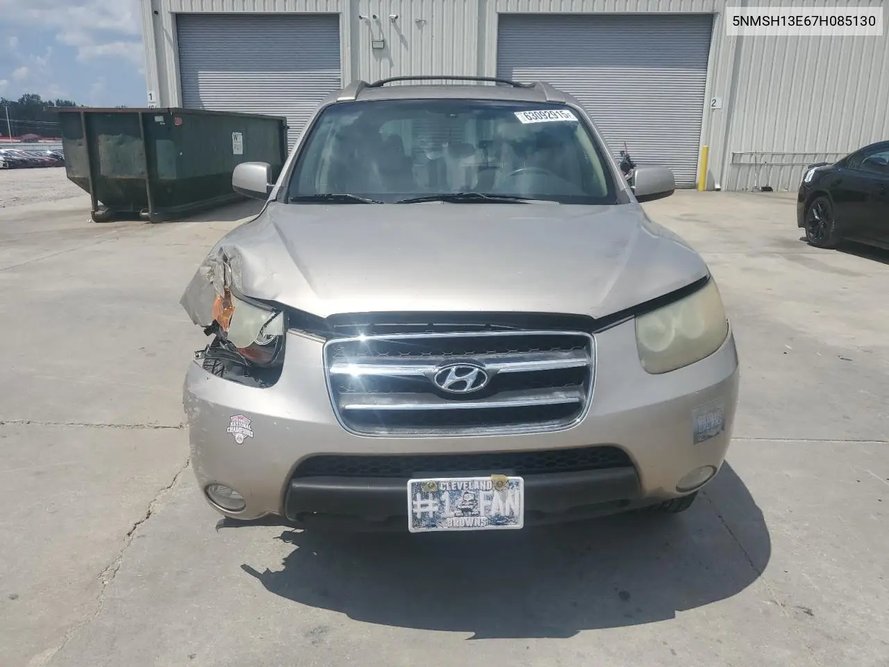 2007 Hyundai Santa Fe Se VIN: 5NMSH13E67H085130 Lot: 63092915