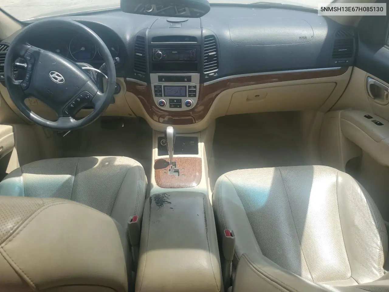 2007 Hyundai Santa Fe Se VIN: 5NMSH13E67H085130 Lot: 63092915