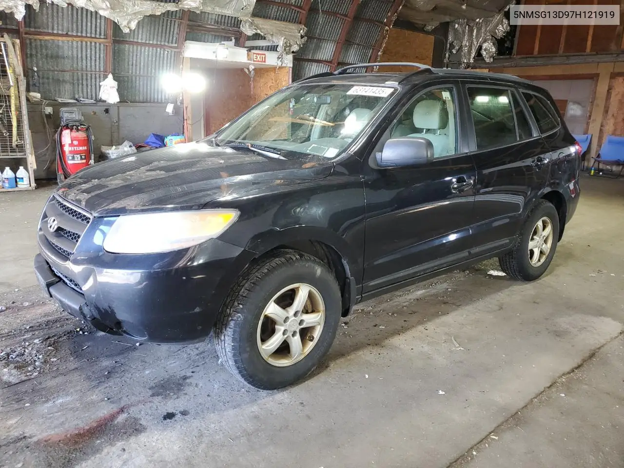 2007 Hyundai Santa Fe Gls VIN: 5NMSG13D97H121919 Lot: 63141435