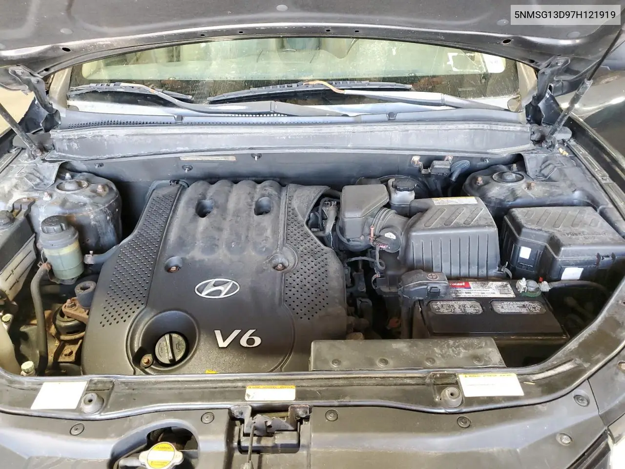2007 Hyundai Santa Fe Gls VIN: 5NMSG13D97H121919 Lot: 63141435
