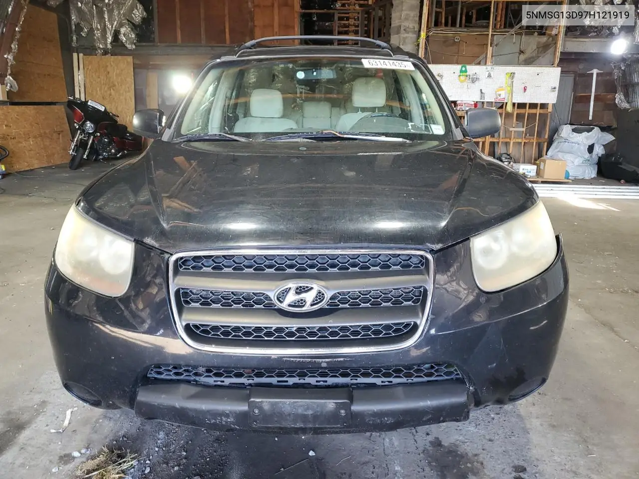 2007 Hyundai Santa Fe Gls VIN: 5NMSG13D97H121919 Lot: 63141435