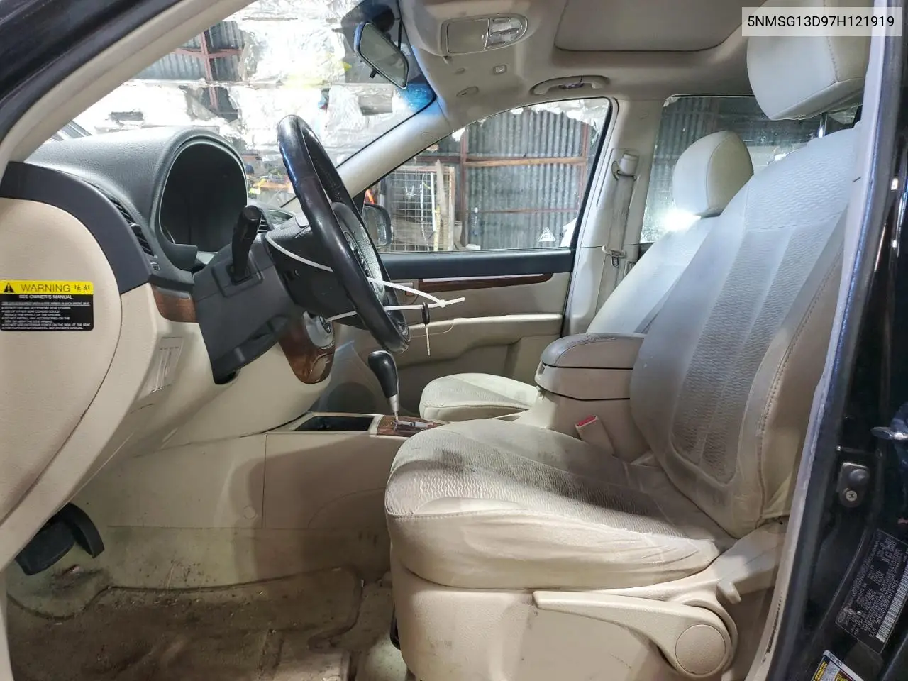 2007 Hyundai Santa Fe Gls VIN: 5NMSG13D97H121919 Lot: 63141435