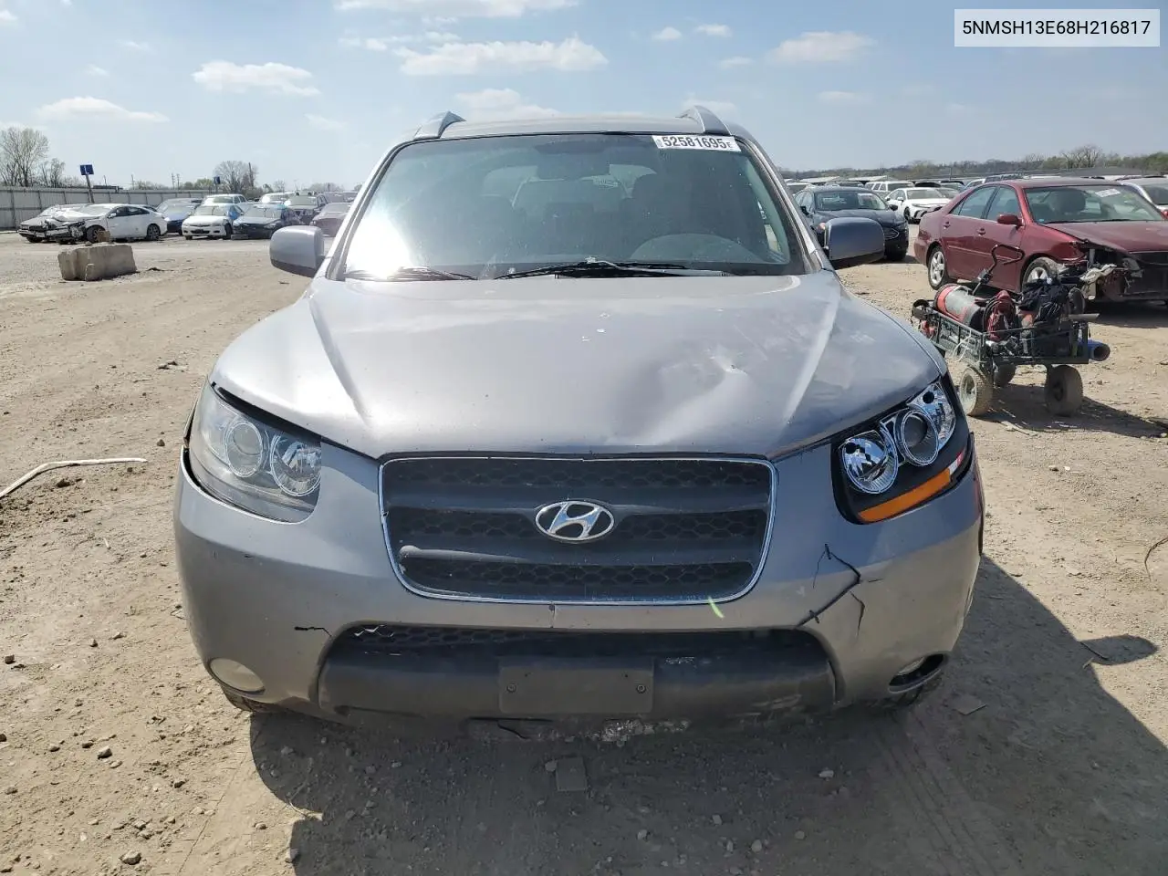 2008 Hyundai Santa Fe Se VIN: 5NMSH13E68H216817 Lot: 52581695