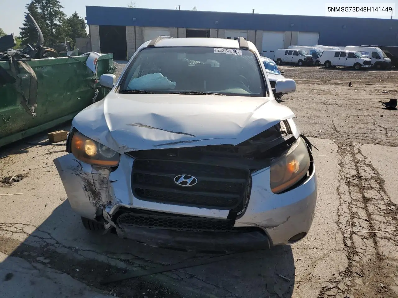 2008 Hyundai Santa Fe Gls VIN: 5NMSG73D48H141449 Lot: 63224645
