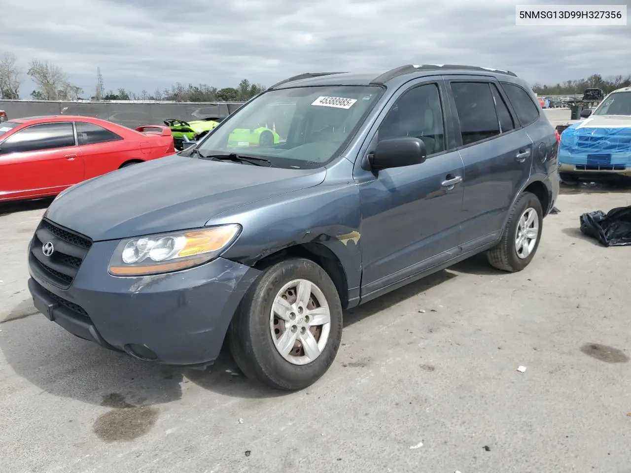 2009 Hyundai Santa Fe Gls VIN: 5NMSG13D99H327356 Lot: 45388985