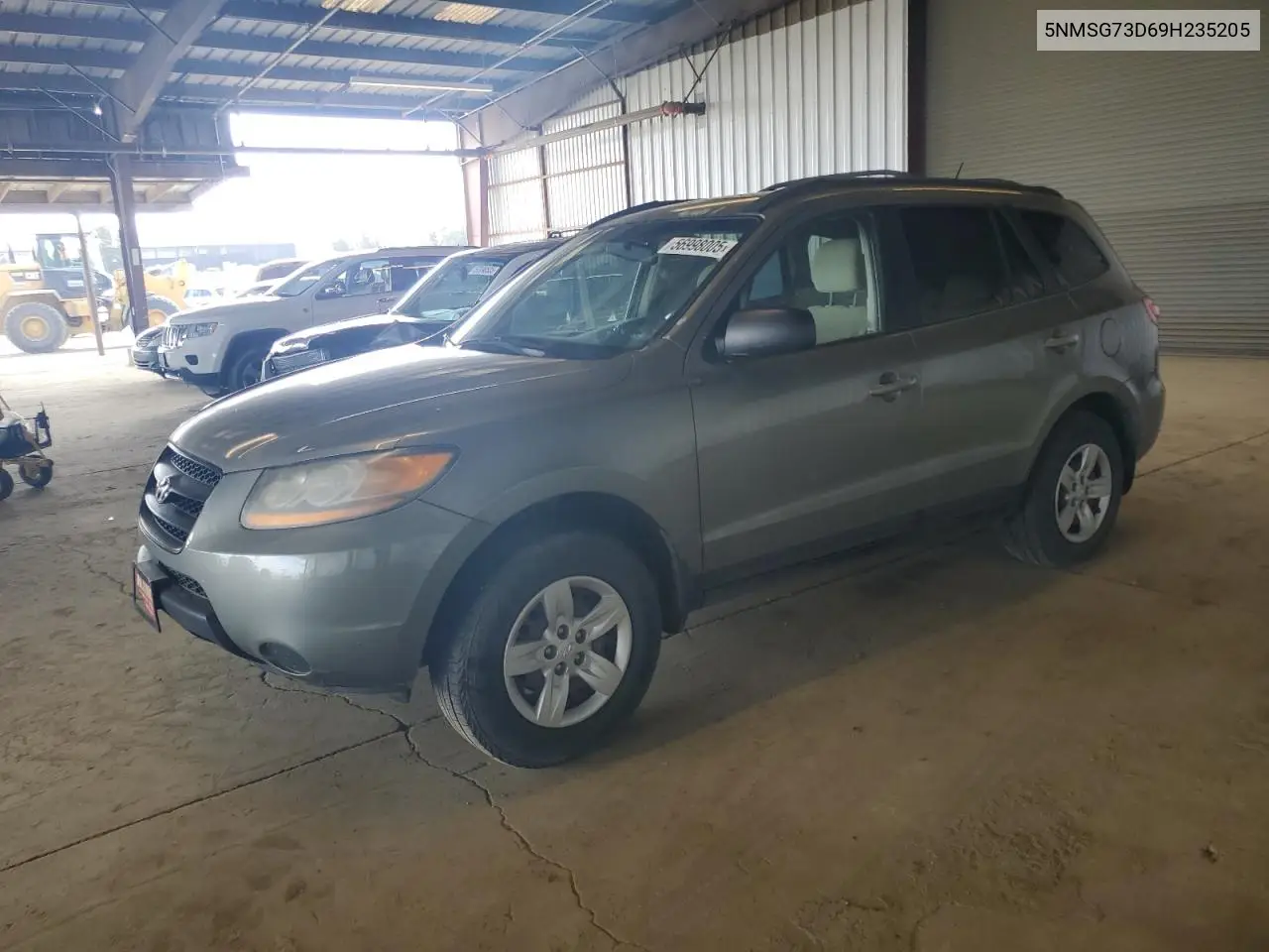 2009 Hyundai Santa Fe Gls VIN: 5NMSG73D69H235205 Lot: 56998005