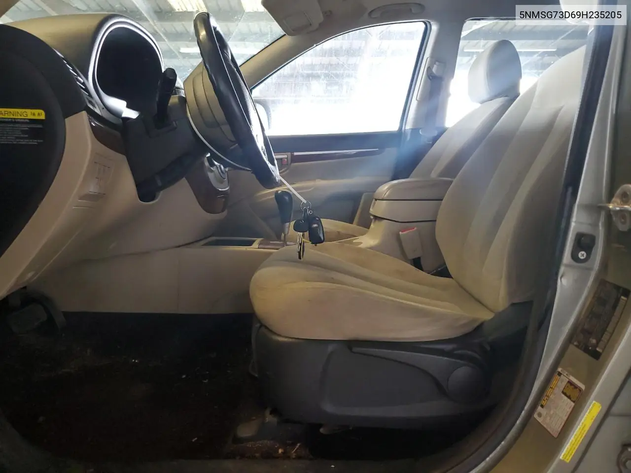 2009 Hyundai Santa Fe Gls VIN: 5NMSG73D69H235205 Lot: 56998005