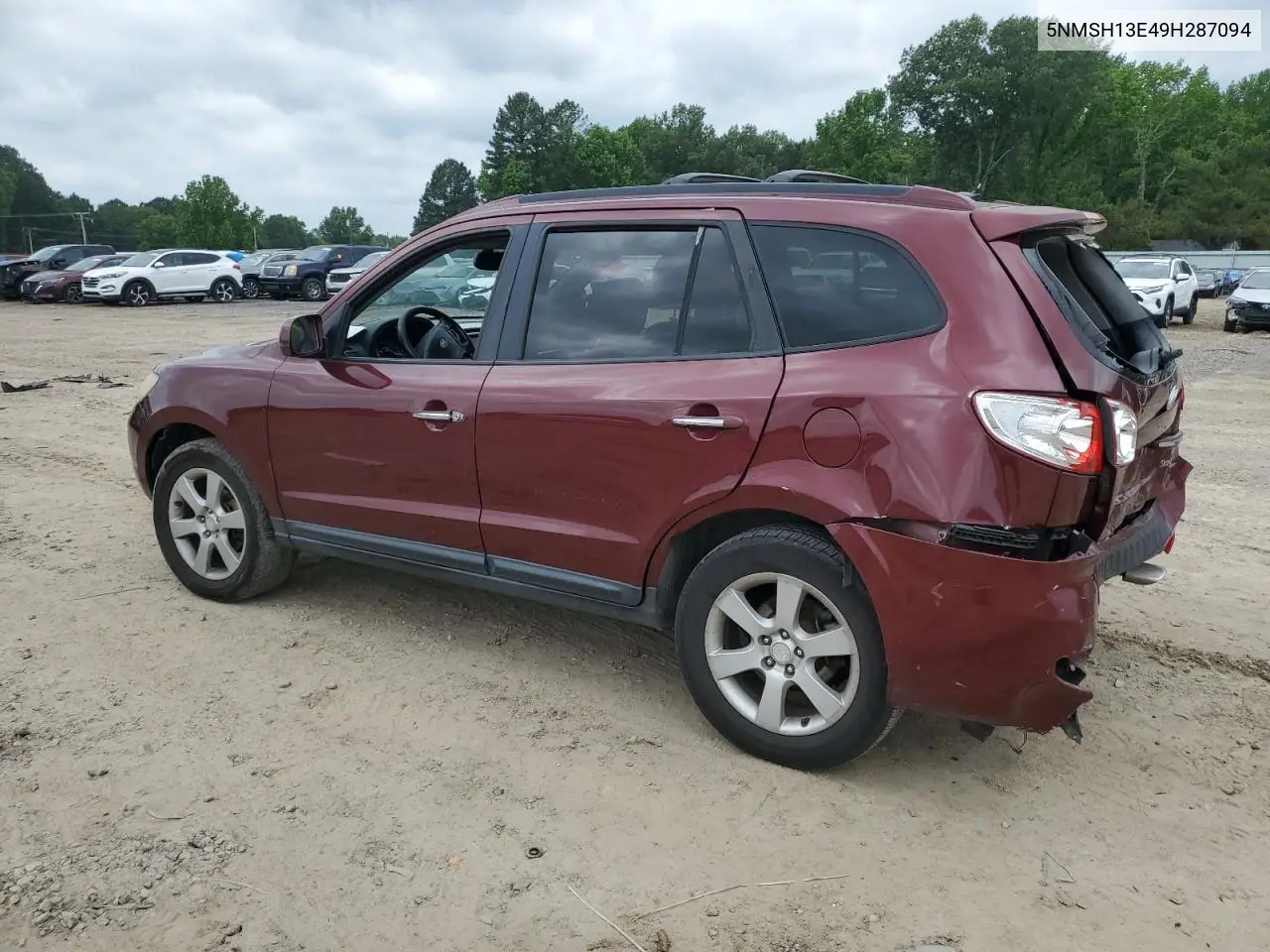 2009 Hyundai Santa Fe Se VIN: 5NMSH13E49H287094 Lot: 57082395