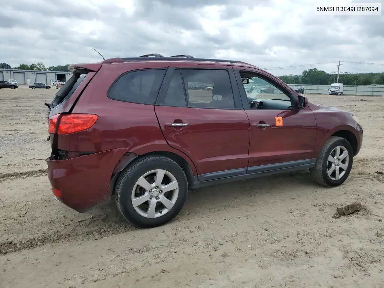 2009 Hyundai Santa Fe Se VIN: 5NMSH13E49H287094 Lot: 57082395