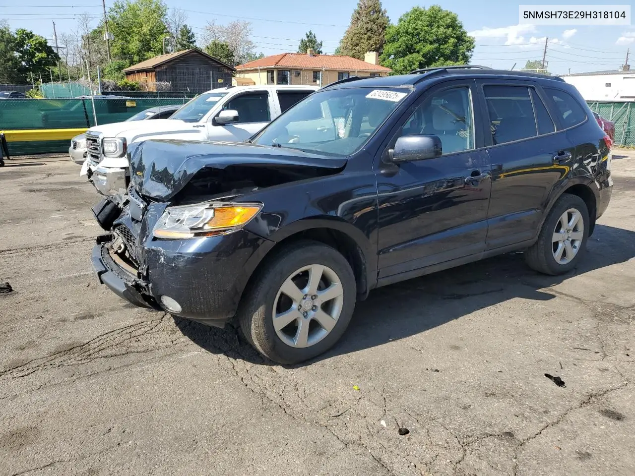 2009 Hyundai Santa Fe Se VIN: 5NMSH73E29H318104 Lot: 62495625