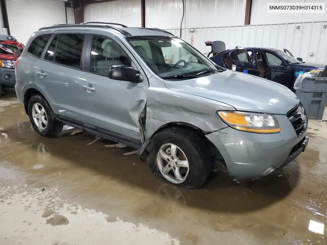 2009 Hyundai Santa Fe Gls VIN: 5NMSG73D39H314315 Lot: 62668555