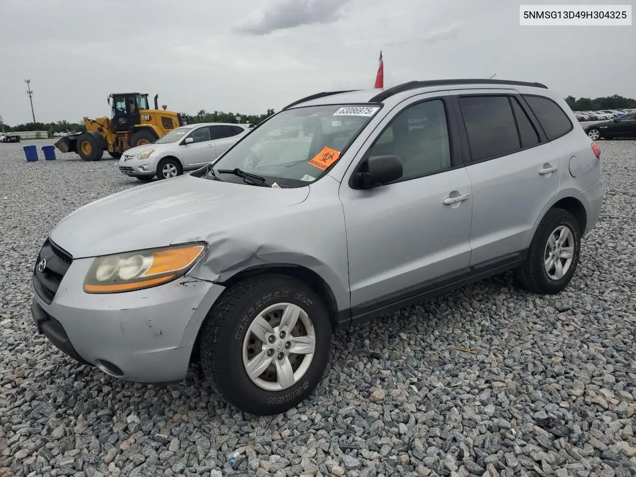 2009 Hyundai Santa Fe Gls VIN: 5NMSG13D49H304325 Lot: 63086975