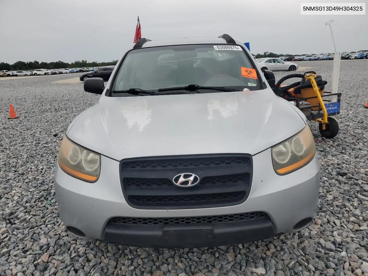 2009 Hyundai Santa Fe Gls VIN: 5NMSG13D49H304325 Lot: 63086975
