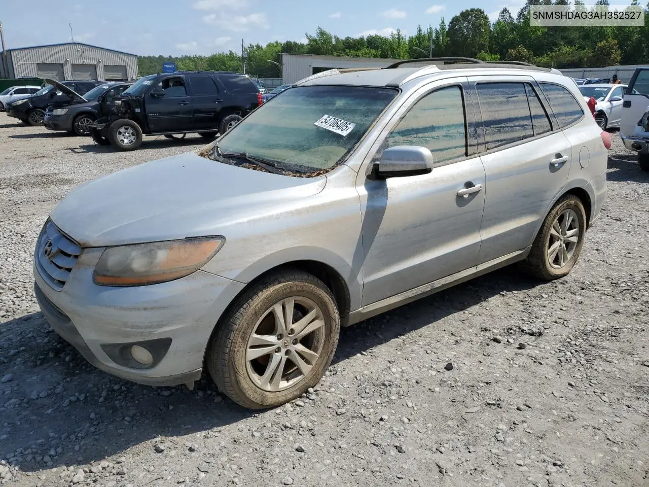 2010 Hyundai Santa Fe Se VIN: 5NMSHDAG3AH352527 Lot: 54706405