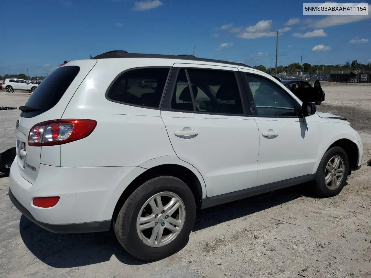 2010 Hyundai Santa Fe Gls VIN: 5NMSG3ABXAH411154 Lot: 56784605