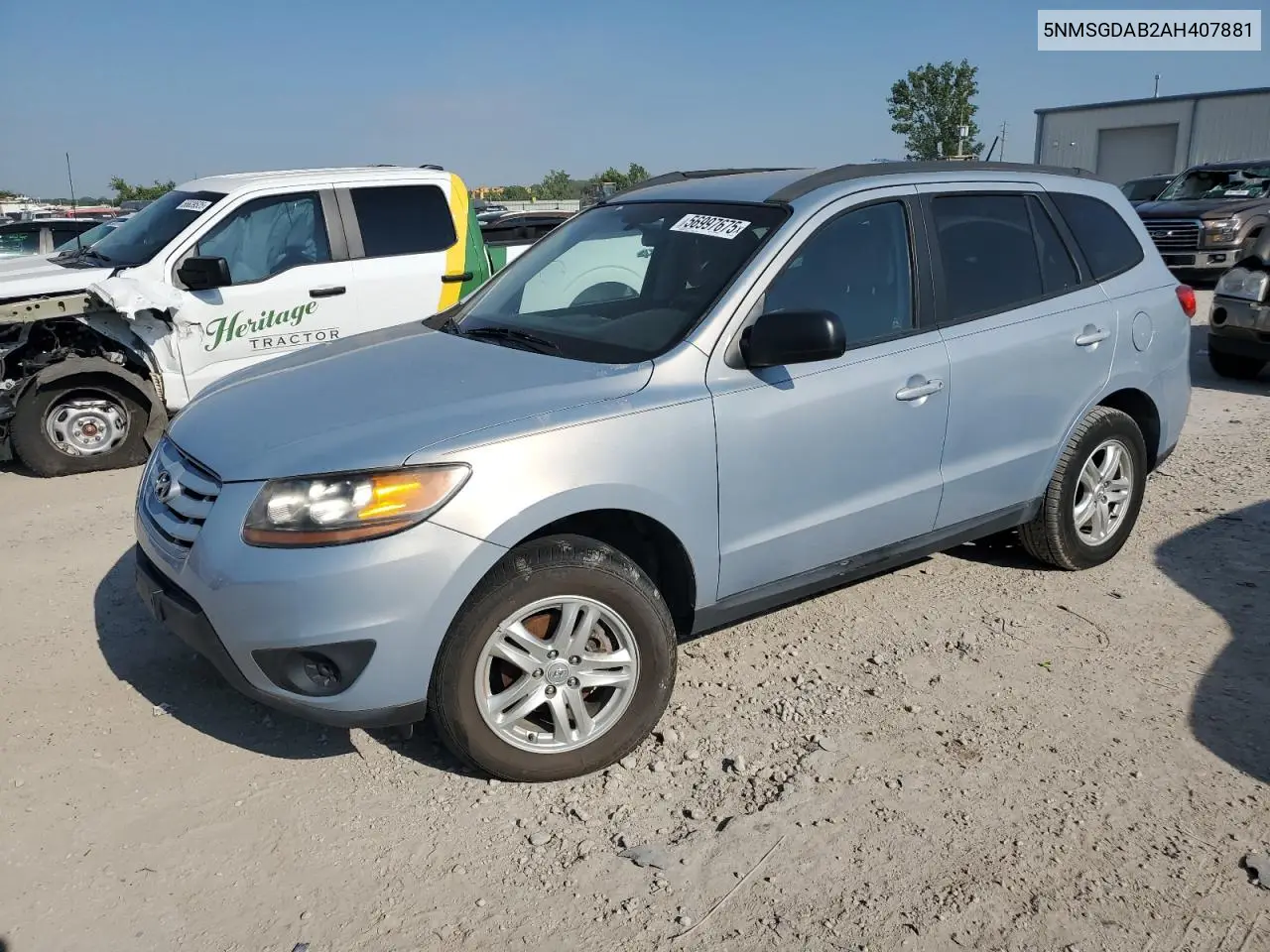 2010 Hyundai Santa Fe Gls VIN: 5NMSGDAB2AH407881 Lot: 56997675