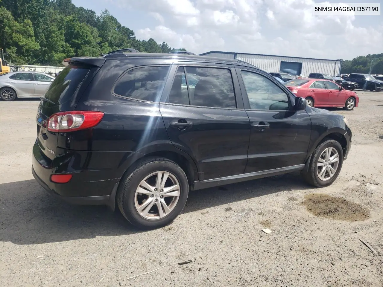 2010 Hyundai Santa Fe Se VIN: 5NMSH4AG8AH357190 Lot: 63004045