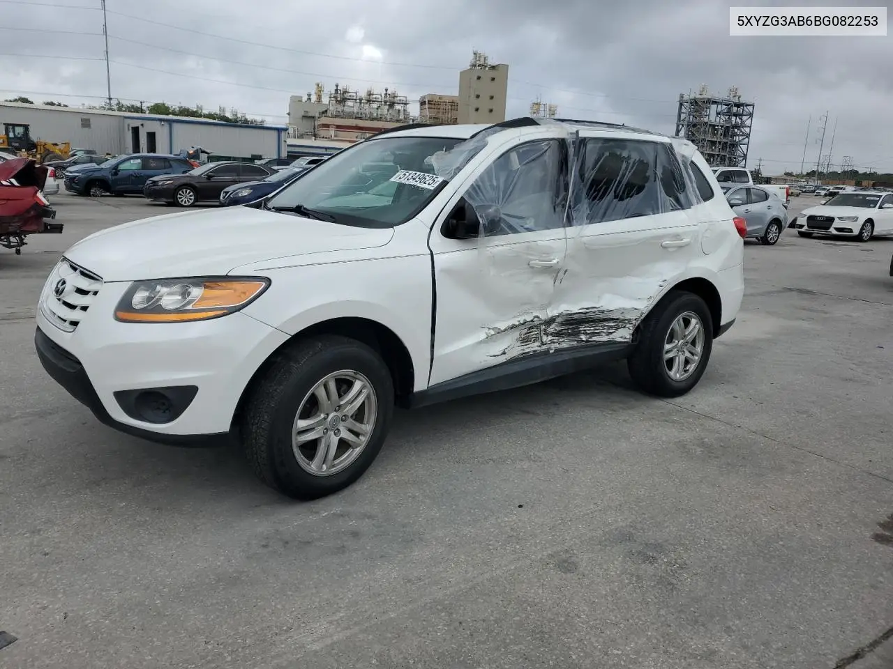 2011 Hyundai Santa Fe Gls VIN: 5XYZG3AB6BG082253 Lot: 51349625