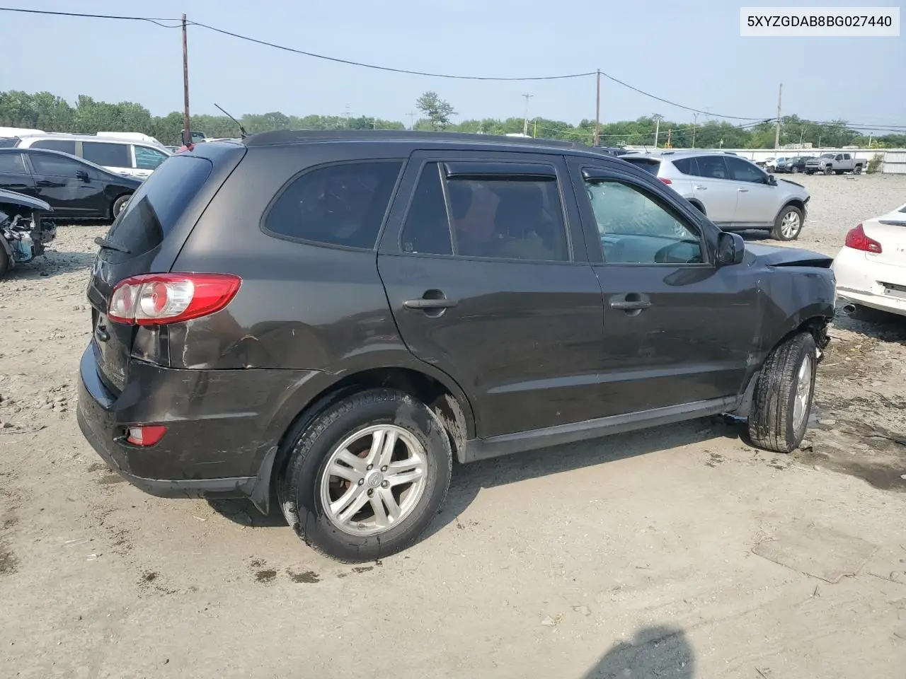 2011 Hyundai Santa Fe Gls VIN: 5XYZGDAB8BG027440 Lot: 59920085