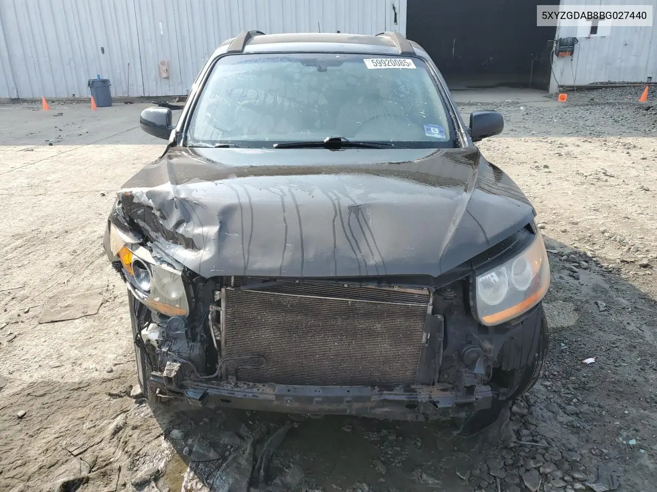 2011 Hyundai Santa Fe Gls VIN: 5XYZGDAB8BG027440 Lot: 59920085